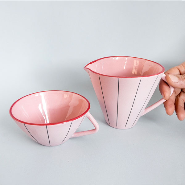 Juego de café rosa Misoco Designs